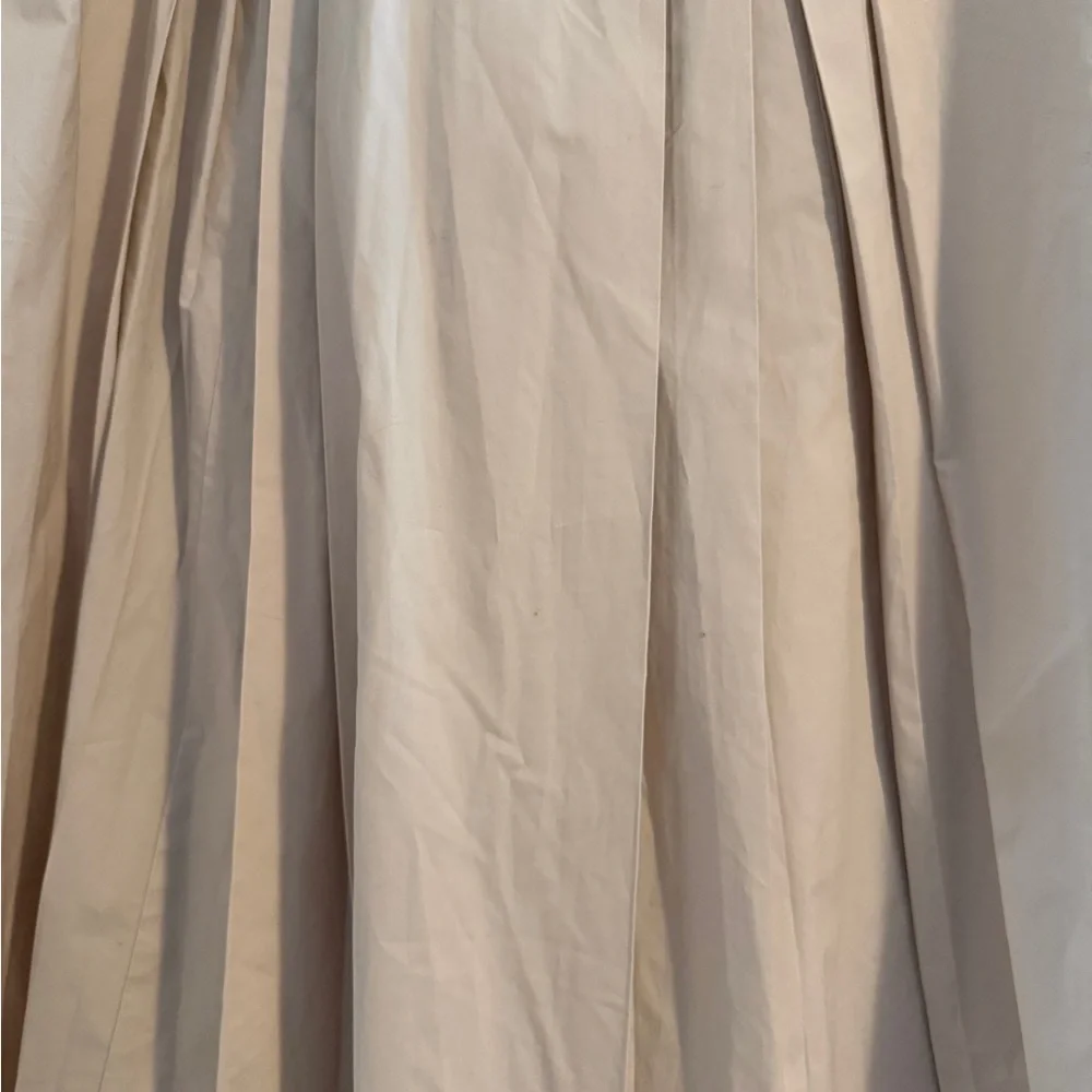 Babaton Artizia Chandelier Poplin High Rise Cotton Poplin Maxi Skirt Matte Pearl - Picture 9 of 15